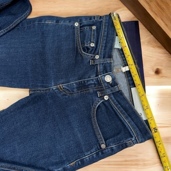 RAG & BONE Heritage Indigo Denim High-Rise Slim Fit Ankle Skinny Jeans size 24 - Picture 11 of 13